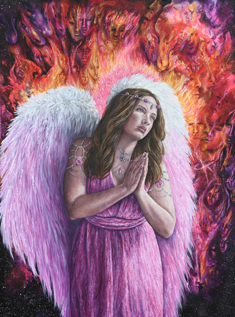 Akasha Rose- Rose Pink Angel From The Heart of Creation