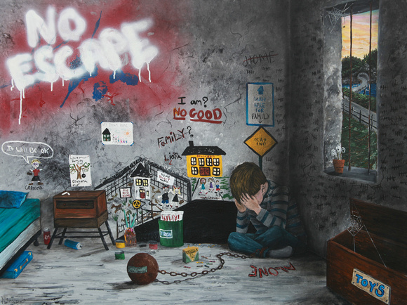 The Temporary Son: Stephen Whitman Acrylic Original